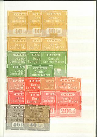 Stamp of Romania » Austrian Levant Post Offices » D.D.S.G. Post Offices Railroad Parcel Post: Attractive group of unused twenty-seven