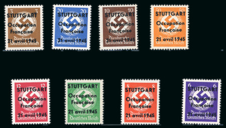 Stamp of France » Libération Stuttgart (Allemagne): série timbres de service Mayer n° 9/16**