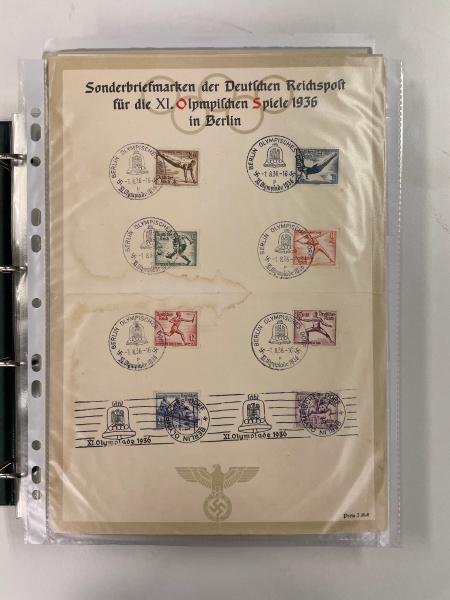 Stamp of Olympics » 1936 Berlin » Postcards & Photographs 1936 Garmisch and Berlin collection of postcards and picture cards in an album