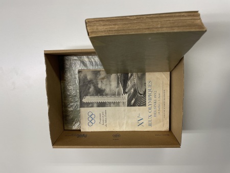 Stamp of Olympics » 1924 Paris » Memorabilia "VIIIe Olympiade (1924-1928)" by Geo Charles, SB, pp.203, dedicated and signed inside by the author, plus...