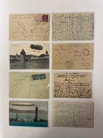 Stamp of France » Cartes Postales 1902-1918 collection de 39 carte postales avec photos de dirigeable
