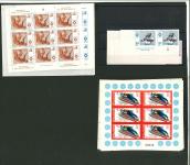 Stamp of Olympics » 1984 Sarajevo Yugoslavia: 1984 Sarajevo Winter Olympics set of 8 in imperf. lower left corner marginal pairs plus extras