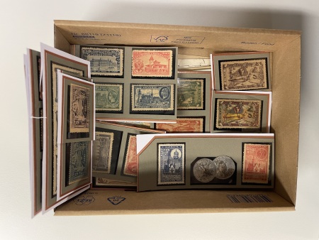 Stamp of Olympics » 1900 Paris 1900 Paris Universal Exhibition group of vignettes with 30 mint examples and four on cover/card