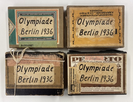 Stamp of Olympics » 1936 Berlin » Postcards & Photographs 1936 Berlin, collection of 22 glass slides, with two of the stadium and one of the swimming stadium,