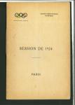 Stamp of Olympics » Pierre de Coubertin and the IOC 1924 IOC Session in Paris report, 31pp, in French