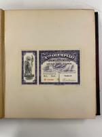 Stamp of Olympics » 1932 Los Angeles 1932 Los Angeles, 81 specimen tickets in a presentation album belonging to the General Manager of the Ticket Department,