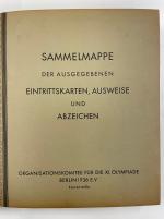 Stamp of Olympics » 1936 Berlin » Documents, Programmes, Tickets, etc. 1936 Berlin Organising Committee specimen ticket album