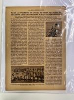 Stamp of Olympics » 1924 Paris » Memorabilia 1924 Paris, group of four newspapers and extracts from a magazine with reports on the Paris Games
