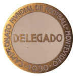 Stamp of Thematics » Sport and Games » Football 1930 World Cup delegates participation pin with "DELEGADO"