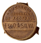 Stamp of Thematics » Sport and Games » Football 1950 World Cup in Brazil, official gold winner pin of the Uruguayan FA