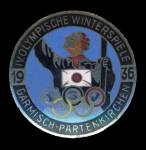 Stamp of Olympics » 1936 Garmisch-Partenkirchen 1936 Garmish-Partenkirchen "ISJ" pin badge of the Ski Association of Japan,
