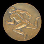Stamp of Olympics » 1936 Berlin » Medals 1932 International Athletic qualification tournament for the 1936 Berlin Olympics between Japan and Finland, bronze participation medal,