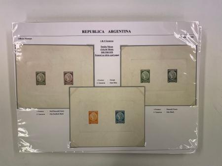 Stamp of Large Lots and Collections Argentina: Officials, 1901 "Liberty Head" Issue. An outstanding collection.
