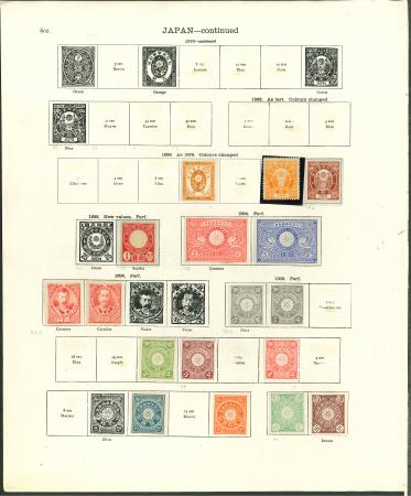 Stamp of Japan Japan: 1888-1935 a few early issues including 1888