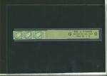 Stamp of Ireland » Definitives 1923 SE 1/2d green, vertical coil leader (G) (500), with three stamps attached