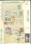 Stamp of Persia » Postal Stationery Small group on two pages of 1893/96 coat of arms postal stationary