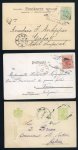 Stamp of Romania » Austrian Levant Post Offices » Steamer Post 1901-1912 Maritime: Three postal cards with an array