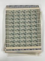 Stamp of Colonies françaises »  Grandes séries coloniales 1944, Grande Série Coloniale Pétain surchargés, deux séries