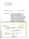 Stamp of Great Britain » Postal History » Pre-Adhesive & Stampless 1840 stampless letter sent to Wohlen, Switzerland with ‘’1/2’’ in manuscript and ‘’Paid 6 MY 1840’’ circular strike in red on front,