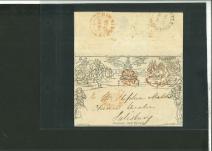 Stamp of Great Britain » 1840 Mulreadys & Caricatures » May Dates 1840 (May 22) 1d lettersheet from Newcastle to Salisbury showing "Missent to Birmingham" handstamp