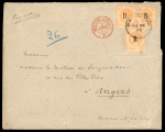 Stamp of British P.O. in Siam (Bangkok) » Covers 24c Franking: 1883 (Oct 27) Envelope from the Count