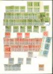 Stamp of Indian States » Bhopal Officials: 1908-11 issue group on three stockpages