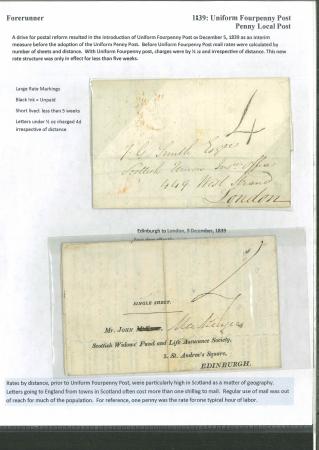 Stamp of Great Britain » Collections 1839-40 Uniform Fourpence Post group of 5 covers