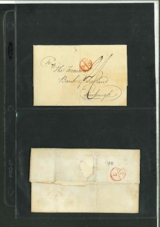 Stamp of Great Britain » Collections 1790-1808 collection of 34 Scottish covers, each with a Bishop Mark