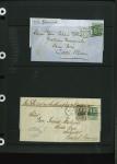 Stamp of Great Britain » Collections 1806-75 group of 8 Scottish covers, 4 each to the Caribbean and South or Central America