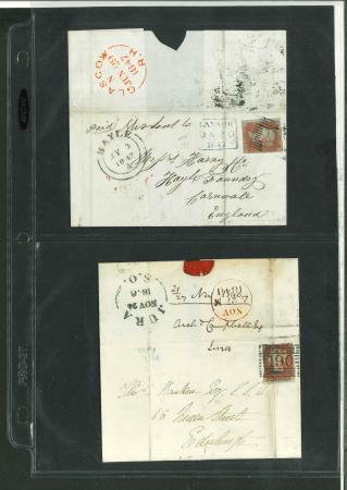 Stamp of Great Britain » Collections 1844-60 group of 20 Scottish covers