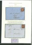 Stamp of Great Britain » Collections 1855-80 group of 17 1d red 'star' covers with 1850s duplex and experimental cancels