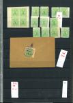 Stamp of Indian States » Idar 1932-43 white panels 1/2a emerald group