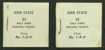 Stamp of Indian States » Idar 1932-43 white panels 1/2a yellow-green group