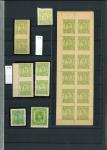 Stamp of Indian States » Idar Postal Fiscals: 1938-45 1 1/4a yellow-green group