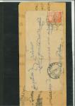 Stamp of Indian States » Barwani 1922 1a vermilion on two covers, one with block of 4 and one with single