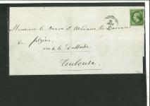 Stamp of France » Empire 1853-1862 1858 France Empire Lettre 5C Toulouse par Toulouse