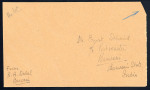 Stamp of Indian States » Barwani Group of four philatelic covers incl. India combination cover to USA