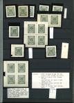 Stamp of Indian States » Barwani 1933-47 wide setting collection of mostly mint ordered by value and cliché number