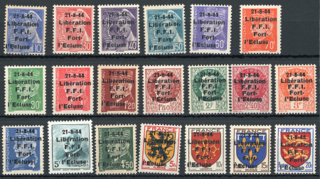 Stamp of France » Libération Collonges Fort l'Ecluse (Ain): type Blason, Mercure,