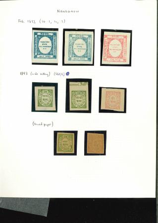 Stamp of Indian States » Nandgaon 1891-94 Attractive comprehensive selection mostly unused