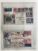 Stamp of Burma 1920/1955 : 35 letters, cards and postcards, nice cancellations,
