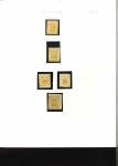 Stamp of Indian States » Bussahir 1896-1900 Specialised assembly of the imperf and pin-perf or roulette issues on the 2a orange-yellow
