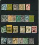 Stamp of Large Lots and Collections French Colonies - French Guiana: 1887-1933 including 1887 surcharges on 2c, 30c and 35c,...