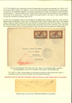 Stamp of Large Lots and Collections Egypt - Airmails: 1927-1937 One frame exhibit entitled