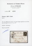 Stamp of France » Type Cérès de 1849-1850 1849, Lettre de Louppy (Meuse) pour Montmédy,
