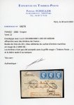 Stamp of France » Empire 1853-1862 1865, Enveloppe des messageries maritimes de Saigon (Cochinchine) pour Tarbes