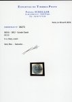 Stamp of India » 1852 Scinde Dawk 1852 1/2a Scinde Dawk, blue, embossed on white paper, a very fine used example