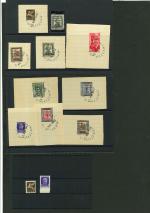 Stamp of Colonies françaises » Fezzan 1943 - Y&T n° 1/7 oblitérés, n°2x2, + PA n°1/2 oblitérés