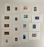 Stamp of Colonies françaises » Polynésie Polynésie bel ensemble de plus de 200 épreuves de luxe