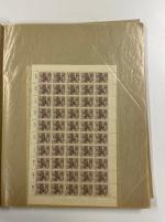 Stamp of Switzerland / Schweiz » Sammlungen 1918-1955, Sammlung von Bögen der Dienst- und Ämtermarken, ab Industrieller Kriegswirtschaft